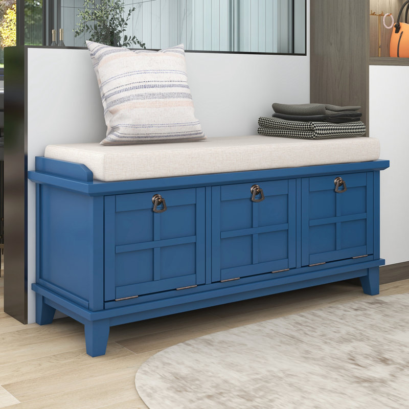 Red Barrel Studio® Solid Wood Storage Bench Wayfair